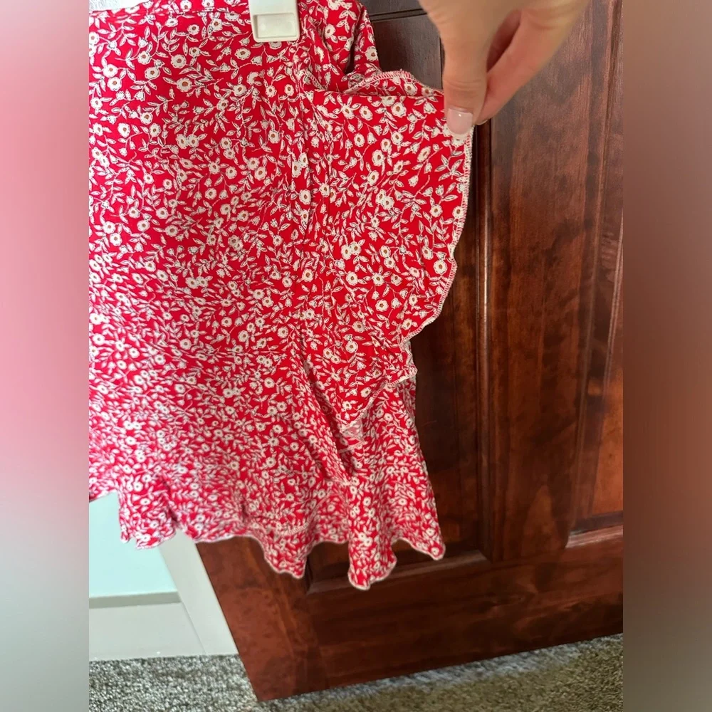 Reddish/Pinkish Floral skirt - Picture 3 of 4